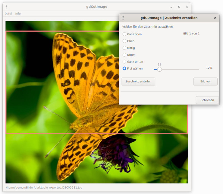 Screenshot von gdCutImage